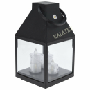 Laterne mit LED Kerze mit Timer