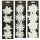 Blume Glitzer auf Klammer 4er Pack