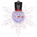 Fensterdeko Weihnachten mit LED 10cm