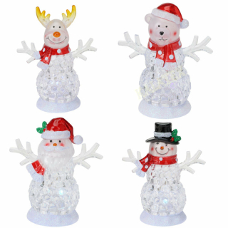 Dekofigur Weihnachten mit LED 11cm
