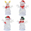 Dekofigur Weihnachten mit LED 11cm