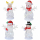 Dekofigur Weihnachten mit LED 11cm