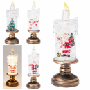 Kerze LED mit Weihnachtsmotiv