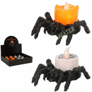 Teelichthalter Spinne mit Teelicht LED