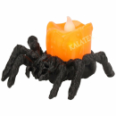Teelichthalter Spinne mit Teelicht LED