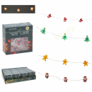 Lichterkette Silberdraht mit Figuren 20 LED