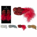 Baumschmuck Vogel auf Clip 12cm 2er Set