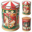 Gebäckdose Weihnachtsmotiv mit Spieluhr