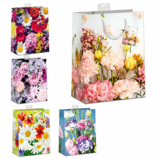 Geschenktasche Blumenstrauß medium