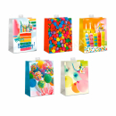 Geschenktasche farbenfrohe Bilder medium