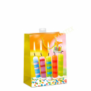 Geschenktasche farbenfrohe Bilder medium