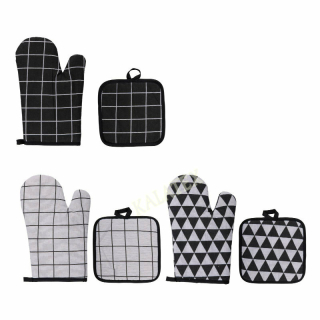 Ofenhandschuh und Topflappen Set Alpina