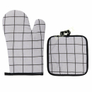 Ofenhandschuh und Topflappen Set Alpina