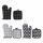 Ofenhandschuh und Topflappen Set Alpina