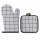Ofenhandschuh und Topflappen Set Alpina