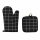 Ofenhandschuh und Topflappen Set Alpina