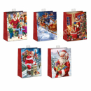 Geschenktasche Weihnachtsmann medium