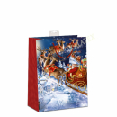 Geschenktasche Weihnachtsmann medium
