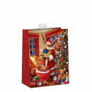 Geschenktasche Weihnachtsmann medium