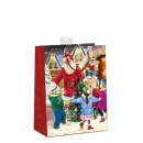 Geschenktasche Weihnachtsmann medium