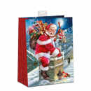 Geschenktasche Weihnachtsmann large