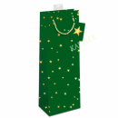 Geschenktasche Flasche Sterne