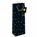 Geschenktasche Flasche Sterne