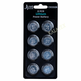 Knopfzellen CR2025 8er Pack