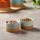Keramikschalen-Set 2-tlg, Ø 6,5 cm, H: 4 cm, von DAY