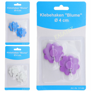 Klebehaken Blume