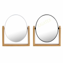 Spiegel mit Bambusständer