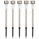 Solarlampe Edelstahl 4,5x36cm 5er Pack