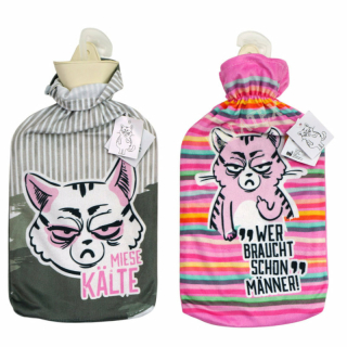 Wärmflasche "Miesekatze"