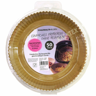 Backpapier für Heißluftfritteuse 20cm