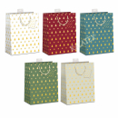 Geschenktasche Weihnachtsbaum und Sterne large