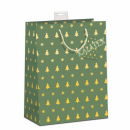 Geschenktasche Weihnachtsbaum und Sterne large