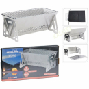 Edelstahlgrill faltbar 28x15x12,5 cm