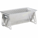 Edelstahlgrill faltbar 28x15x12,5 cm