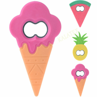 Flaschenöffner Metall mit Kunststoffüberzug 12cm