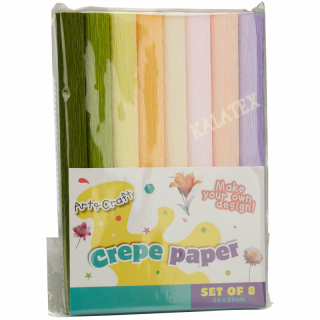 Bastel Krepppapier 8er Set