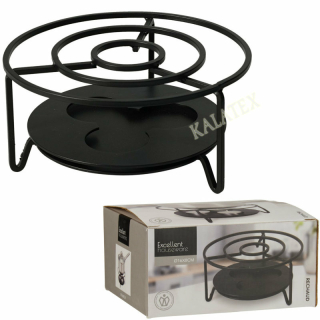 Stövchen Edelstahl 16x8cm schwarz