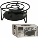 Stövchen Edelstahl 16x8cm schwarz