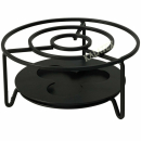 Stövchen Edelstahl 16x8cm schwarz