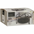 Stövchen Edelstahl 16x8cm schwarz