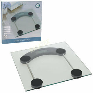 Personenwaage Glas 30x30 cm