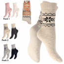 Feine Wollsocken für Damen 2er