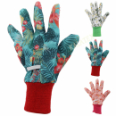 Gartenhandschuh Blumenmuster