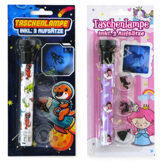 Taschenlampe 15cm mit 3 Aufsätzen
