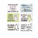 Kühlschrankmagnet "Miesekatze" 9x6,5cm