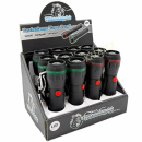 Taschenlampe "Super-LED" schwarz mit Zoomfuktion